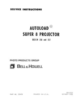 Bell & Howell projector 356 357